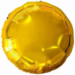 1 BALÃO BOLA DOURADO 18"