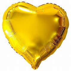 1 BALÃO CORAÇÃO DOURADO ÚNICA 18"